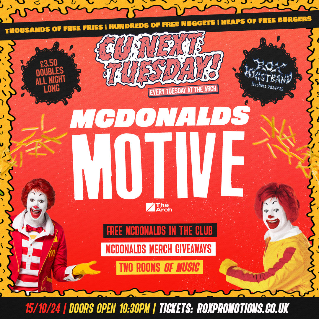 CU NEXT TUESDAY | MCDONALDS MOTIVE🍟 | 15/10/24